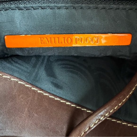 Authentic vintage Emilio Pucci corduroy multicolour top handle bag - Picture 7 of 9